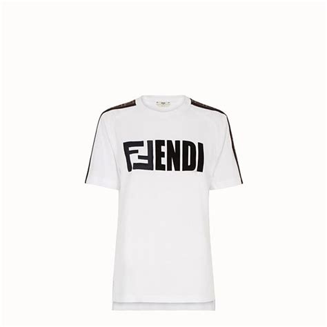 fendi white cotton t shirt|Fendi new collection t shirts.